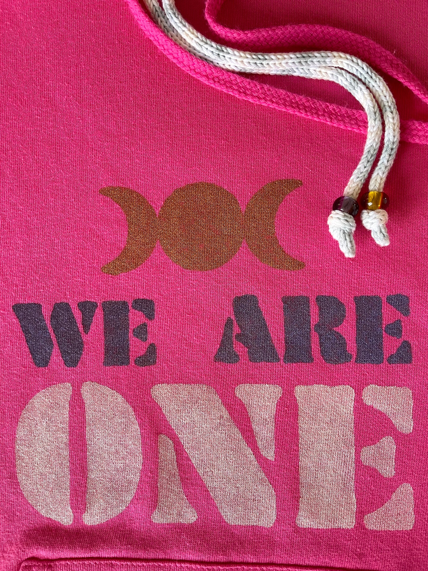 Hoodie vintage L "We are one"