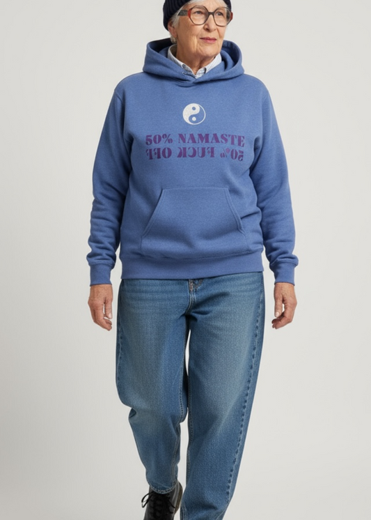 Hoodie Vintage M "50% Namaste"