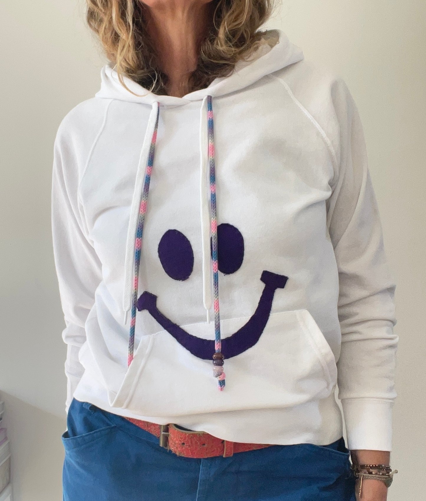 Hoodie Vintage "Shine&Smile" avec grigri M