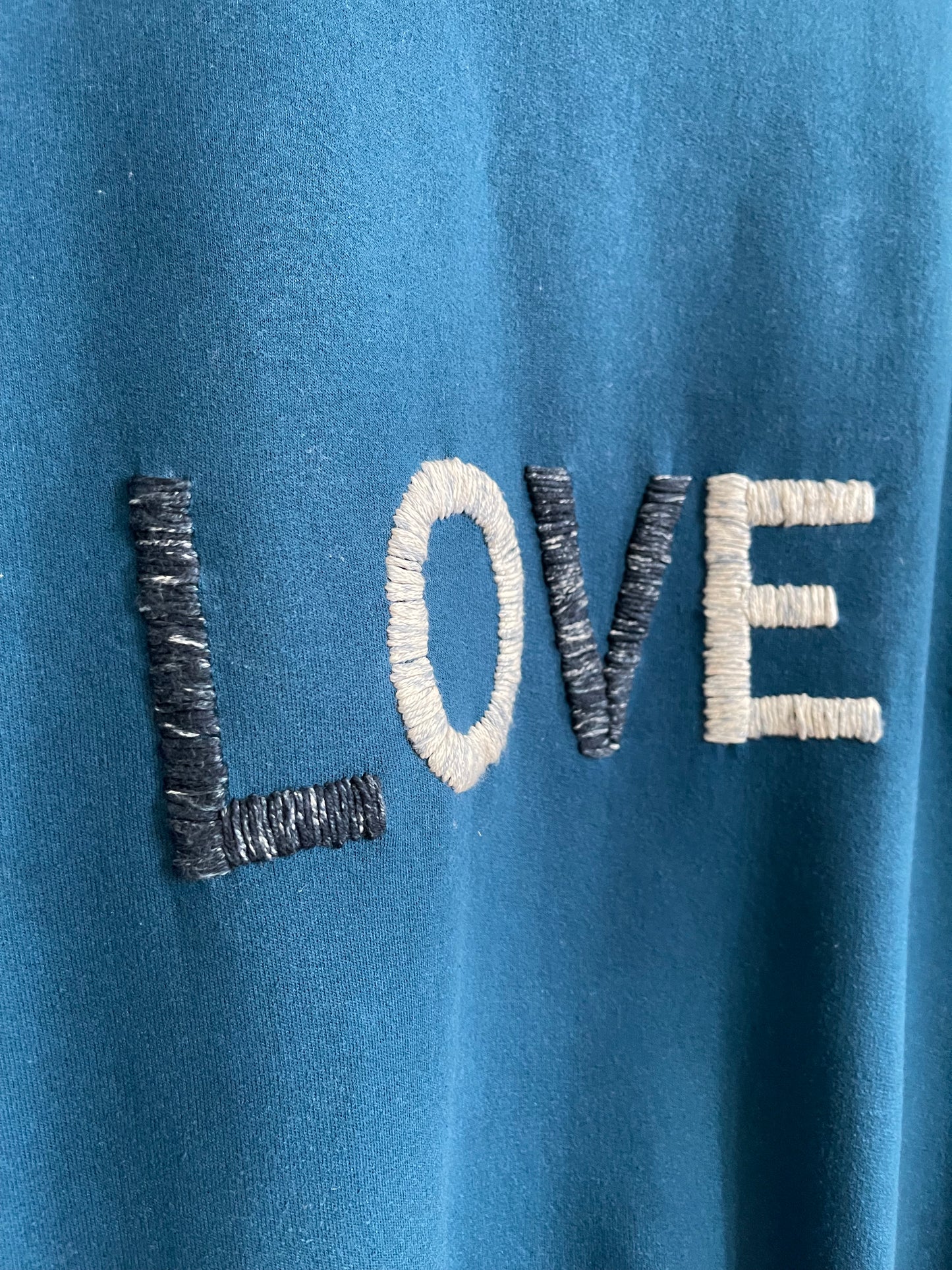 Sweat Oversize Vintage Brodé BIG LOVE XXL