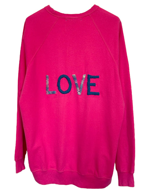 Sweat Oversize Vintage Brodé BIG LOVE XXL