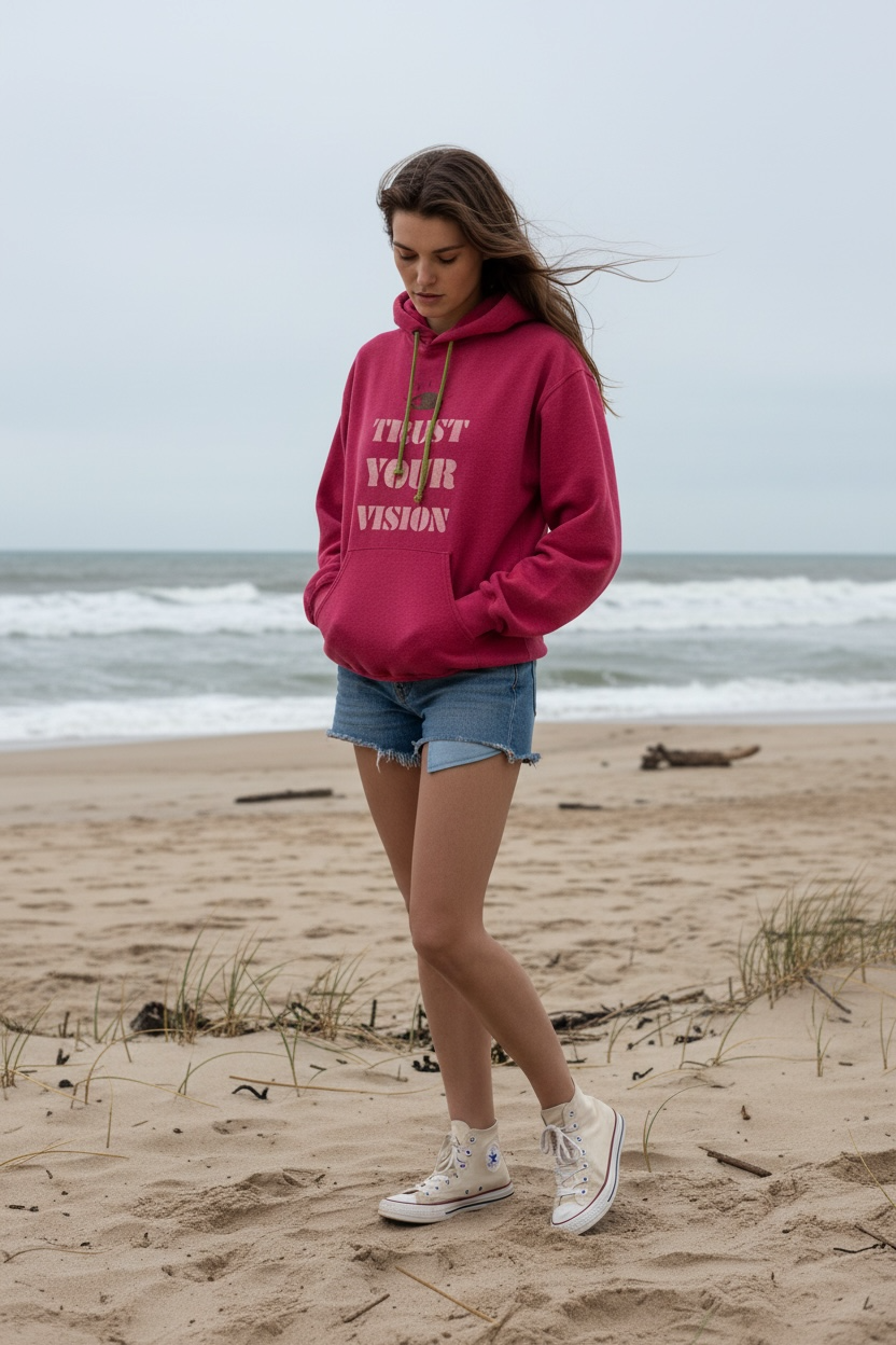 TRUST YOUR VISION hoodie vintage L