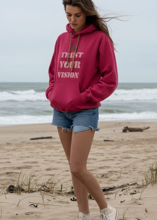 Hoodie vintage L "Trust your vision"