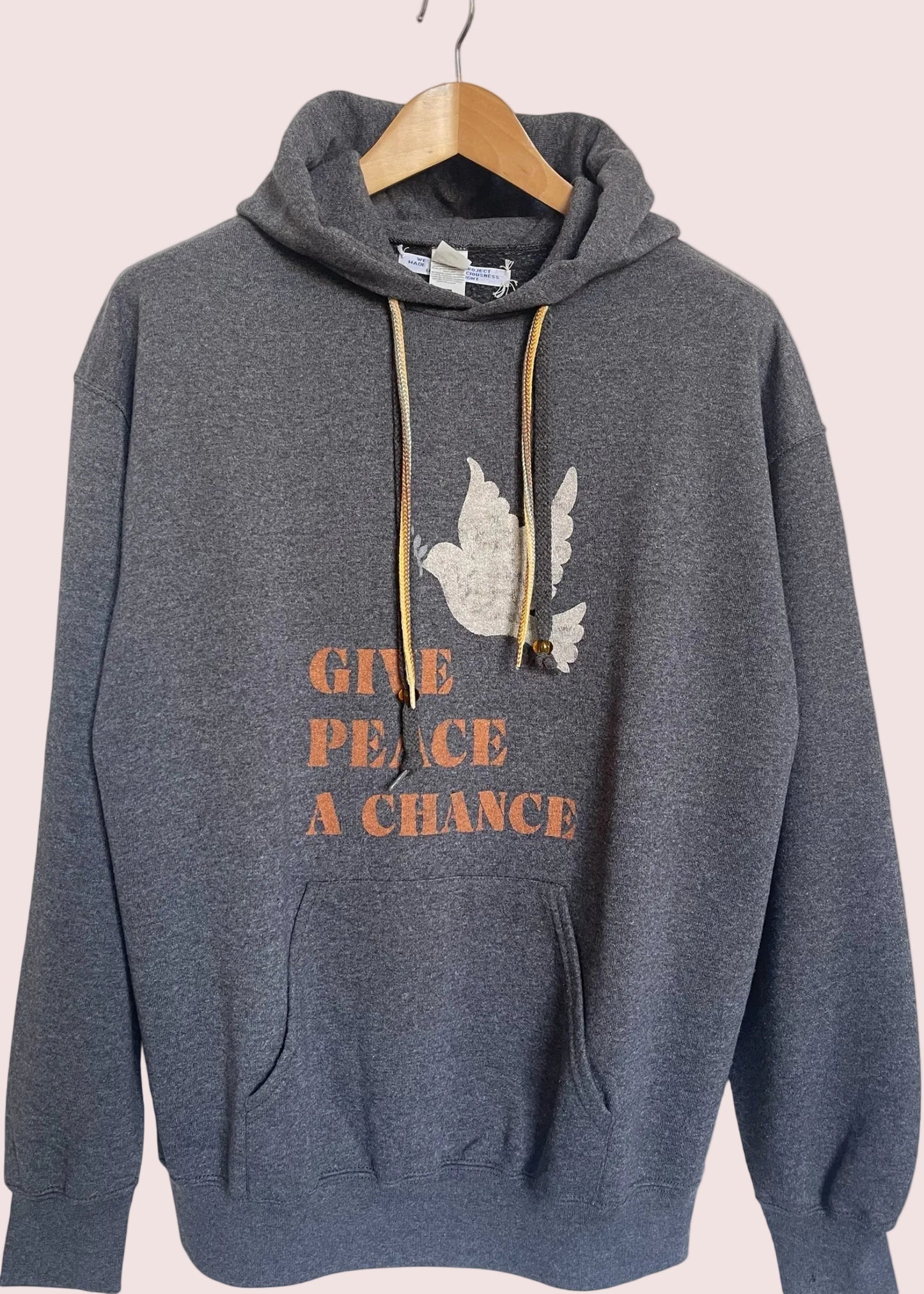 Hoodie vintage XL "Give peace a chance"