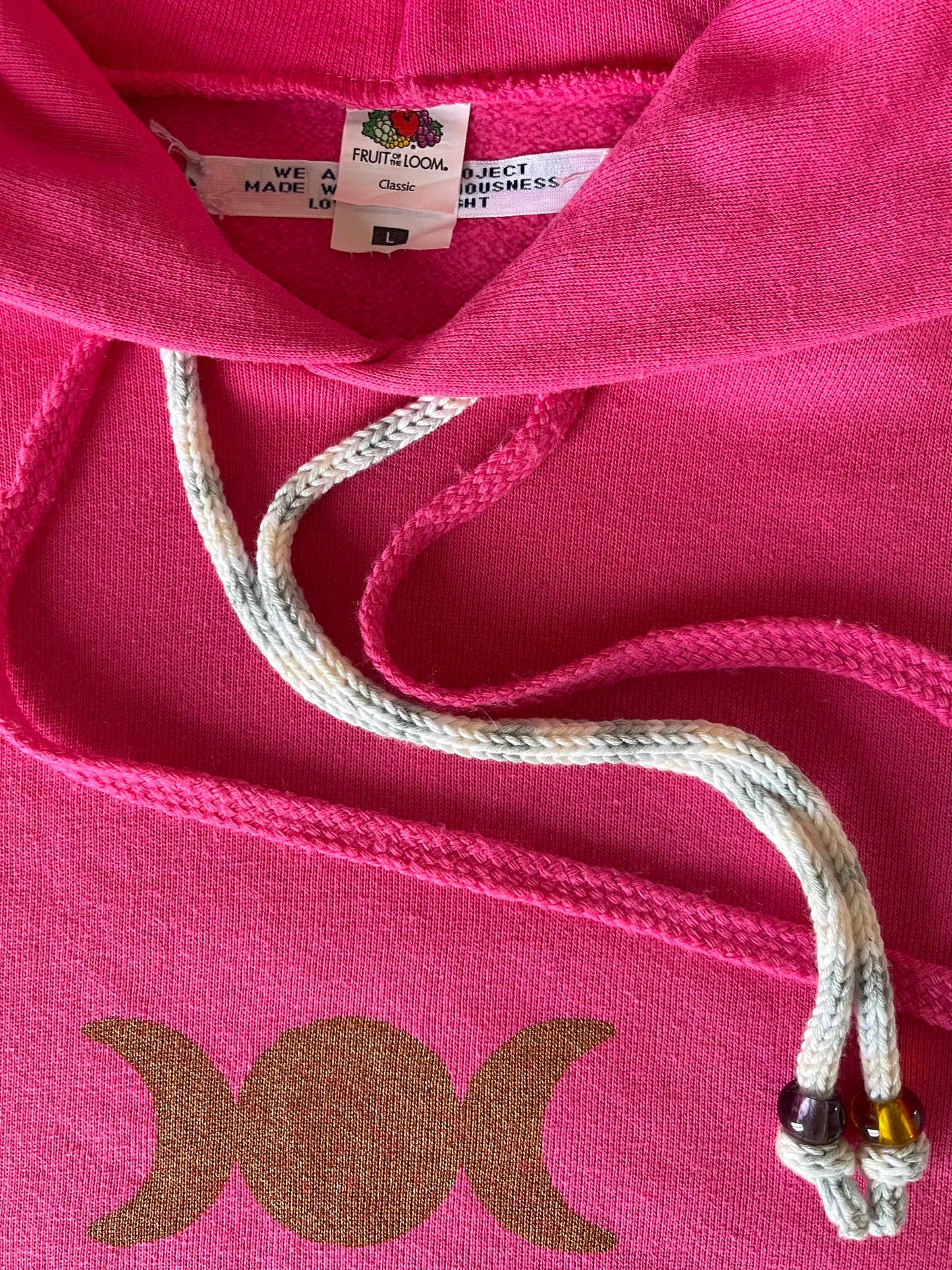 Hoodie vintage L "We are one"