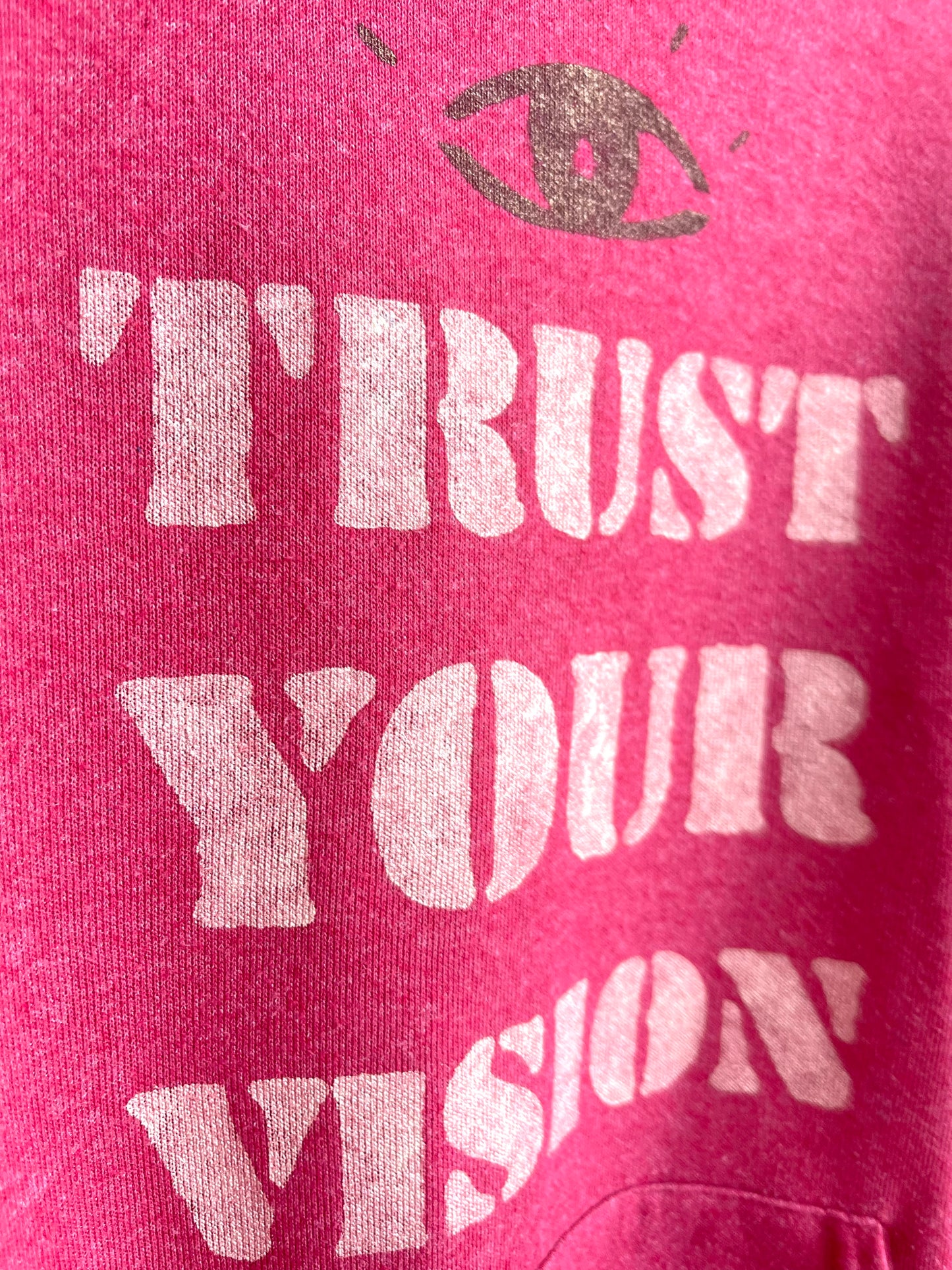 TRUST YOUR VISION hoodie vintage L