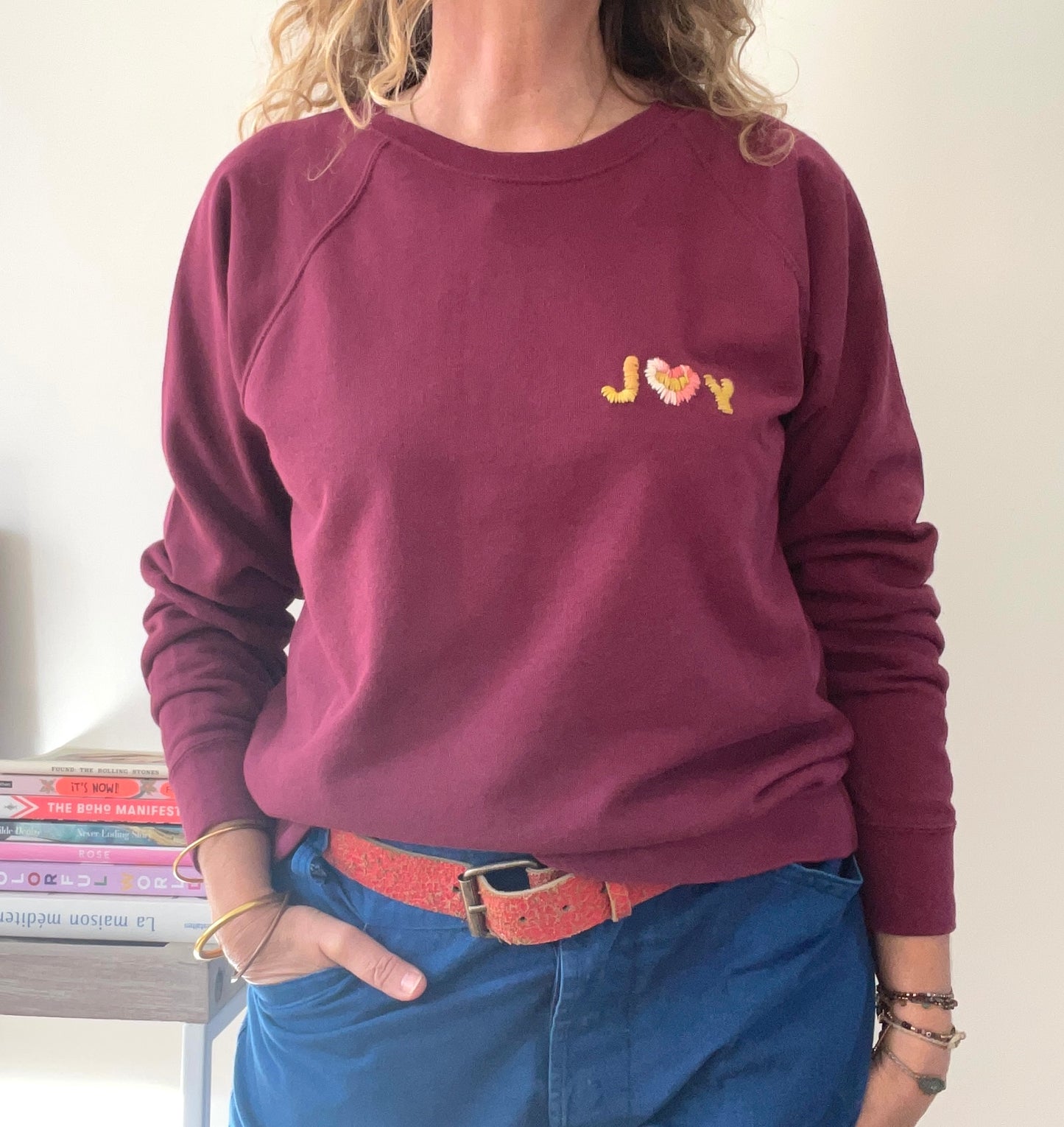 Sweat Vintage "Joy&Smile" recto verso M