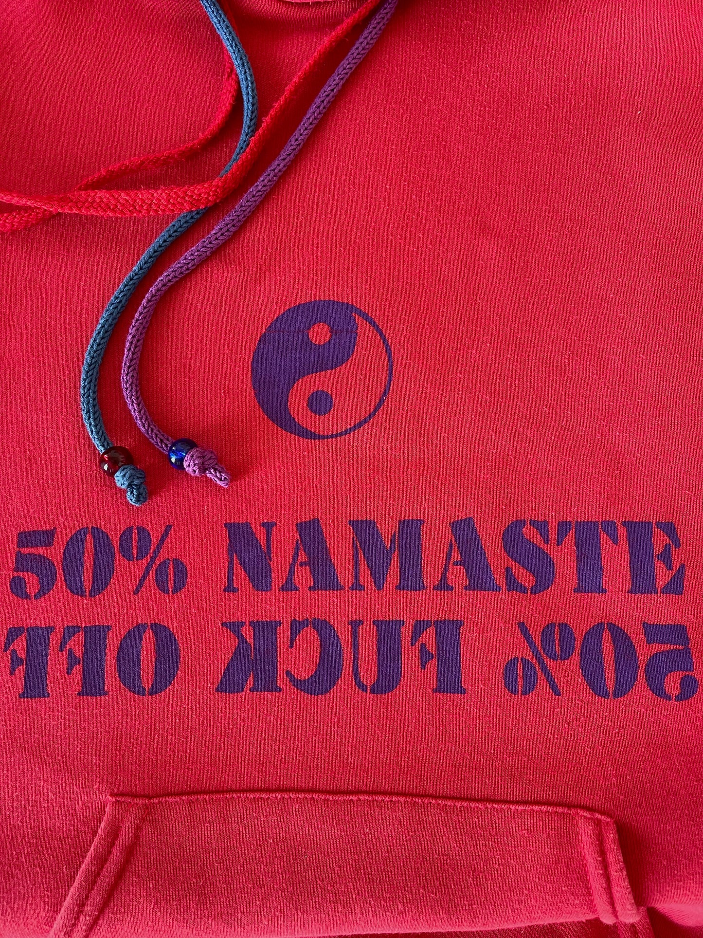 Hoodie Vintage L "50% Namaste"