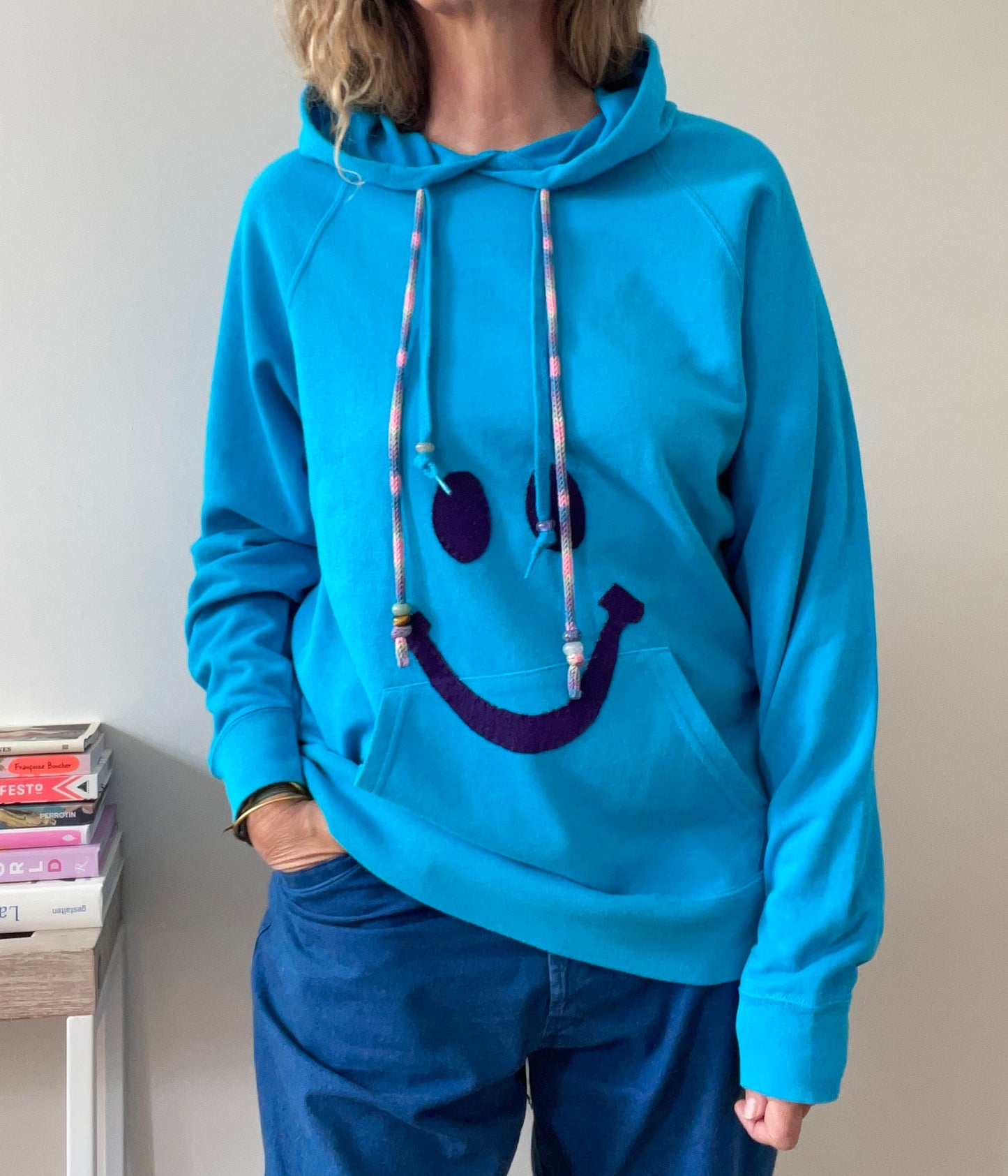 Hoodie Vintage "Shine&Smile" avec grigri L