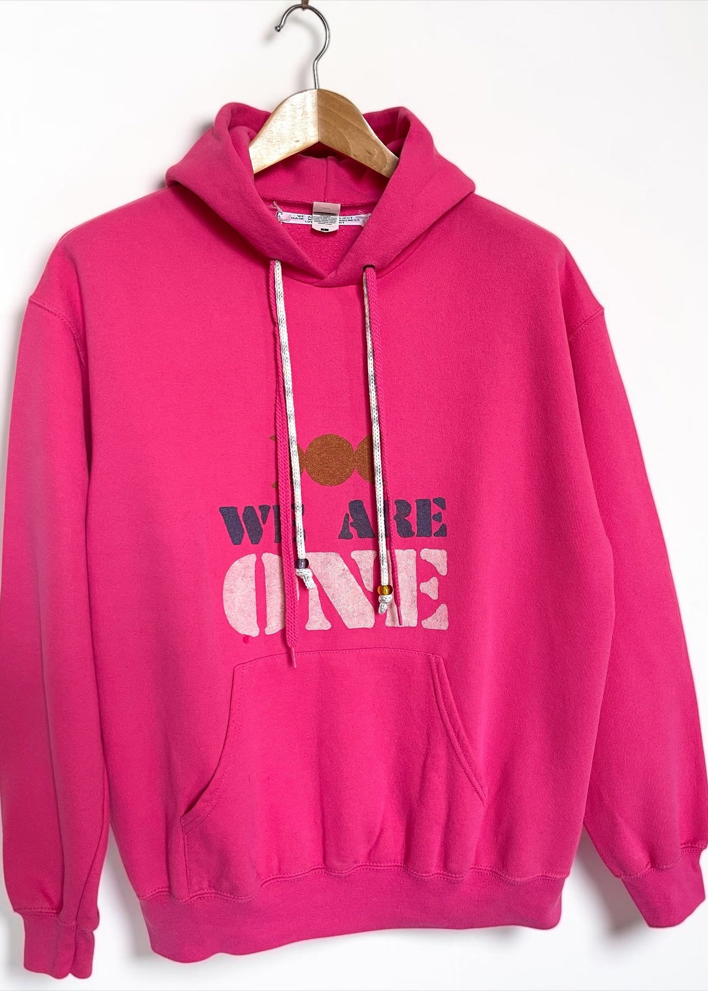 Hoodie vintage L "We are one"