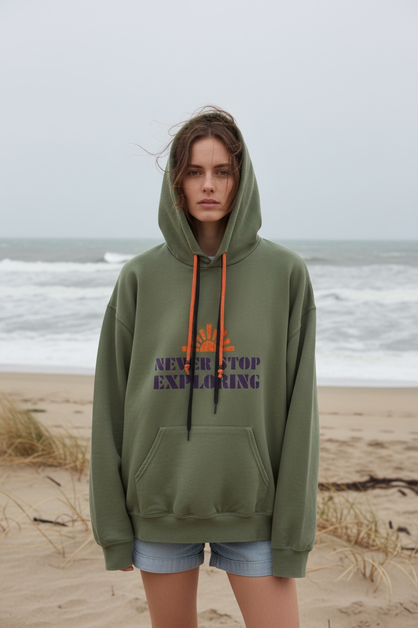 Hoodie Vintage XL « Never stop exploring »