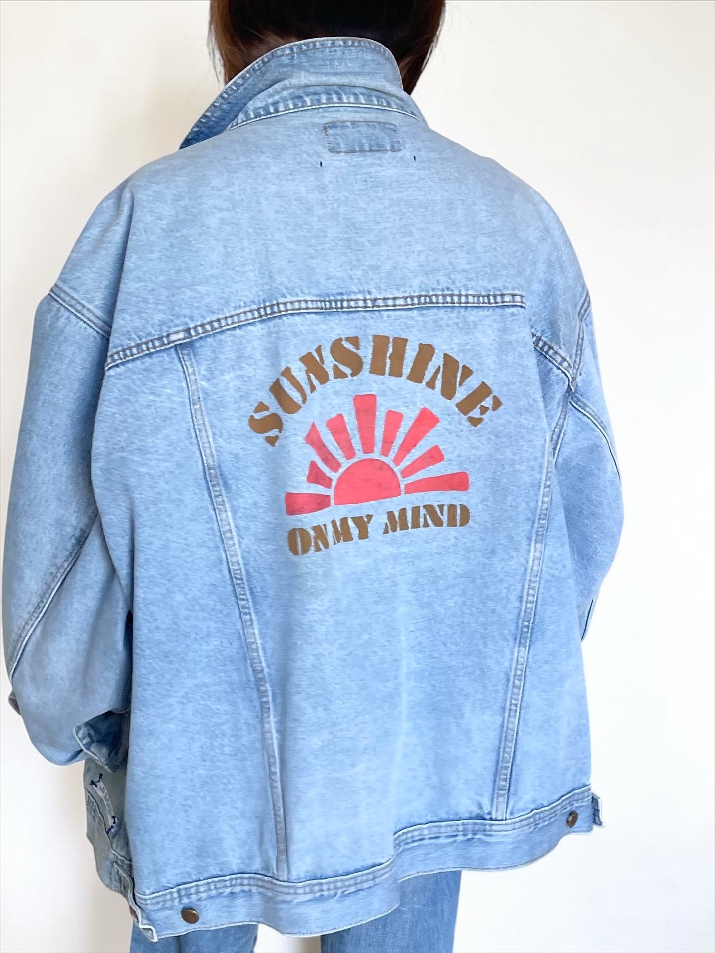 Blouson denim vintage XXL « Sunshine on my mind »