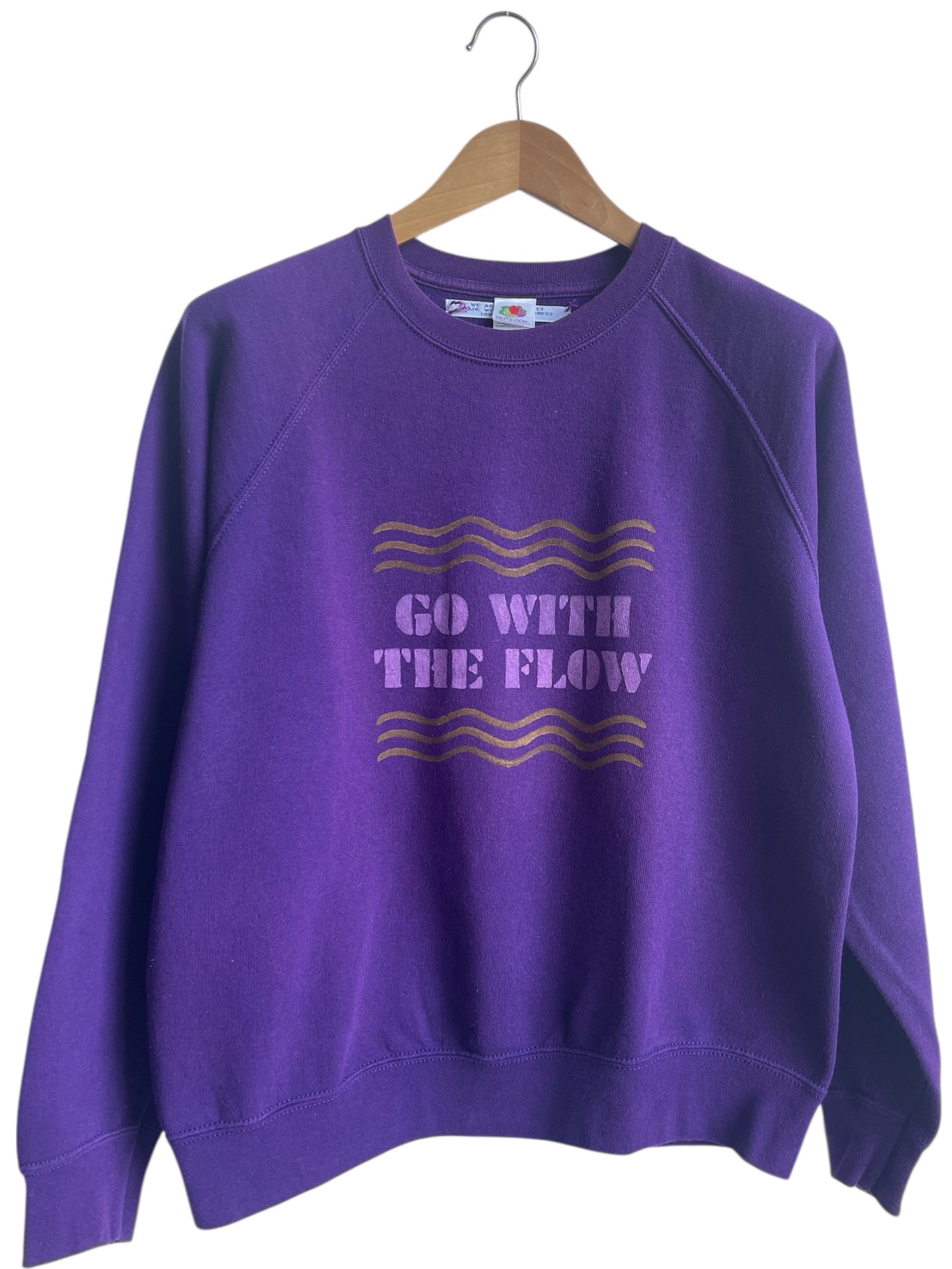 GO WITH THE FLOW sweat vintage M
