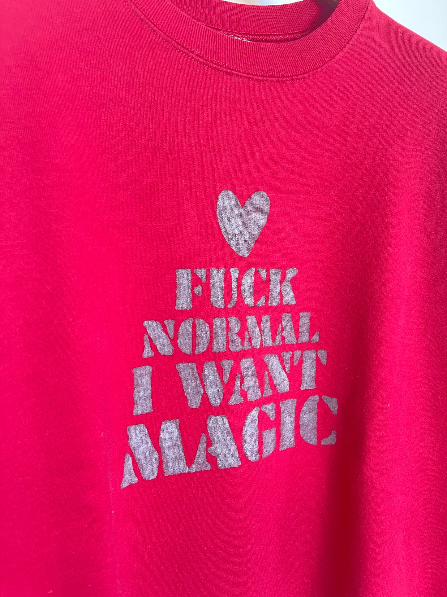 Sweat vintage L "I want magic"