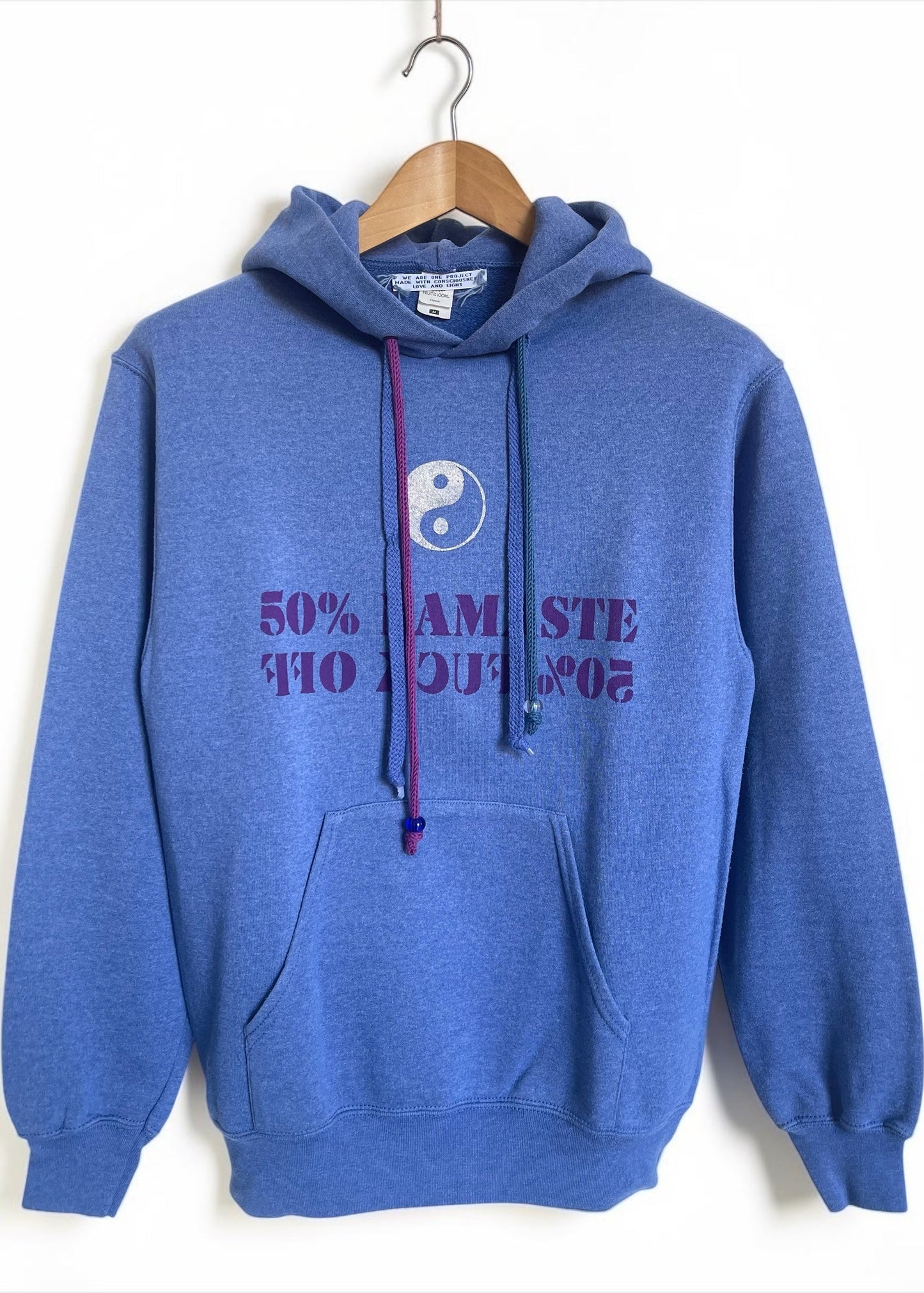 Hoodie Vintage M "50% Namaste"