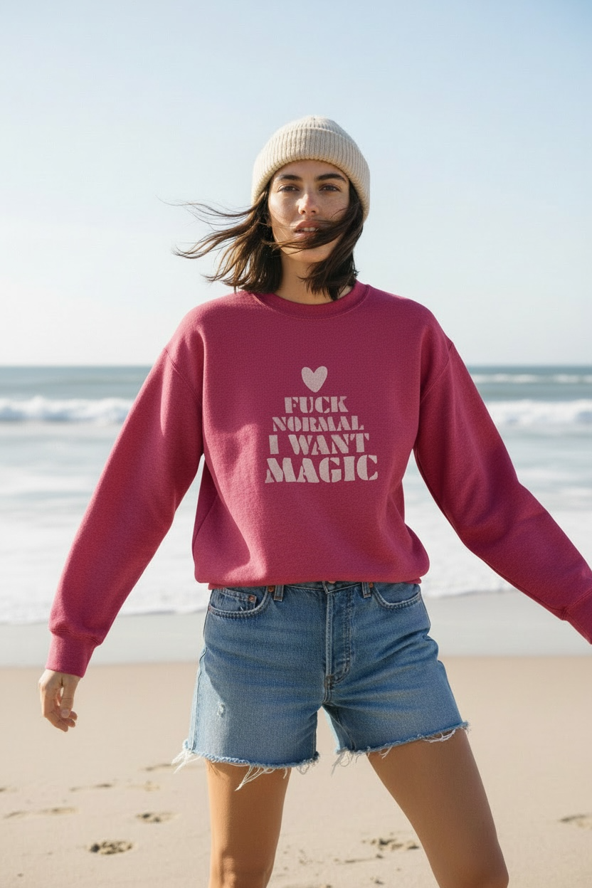 I WANT MAGIC  sweat vintage M