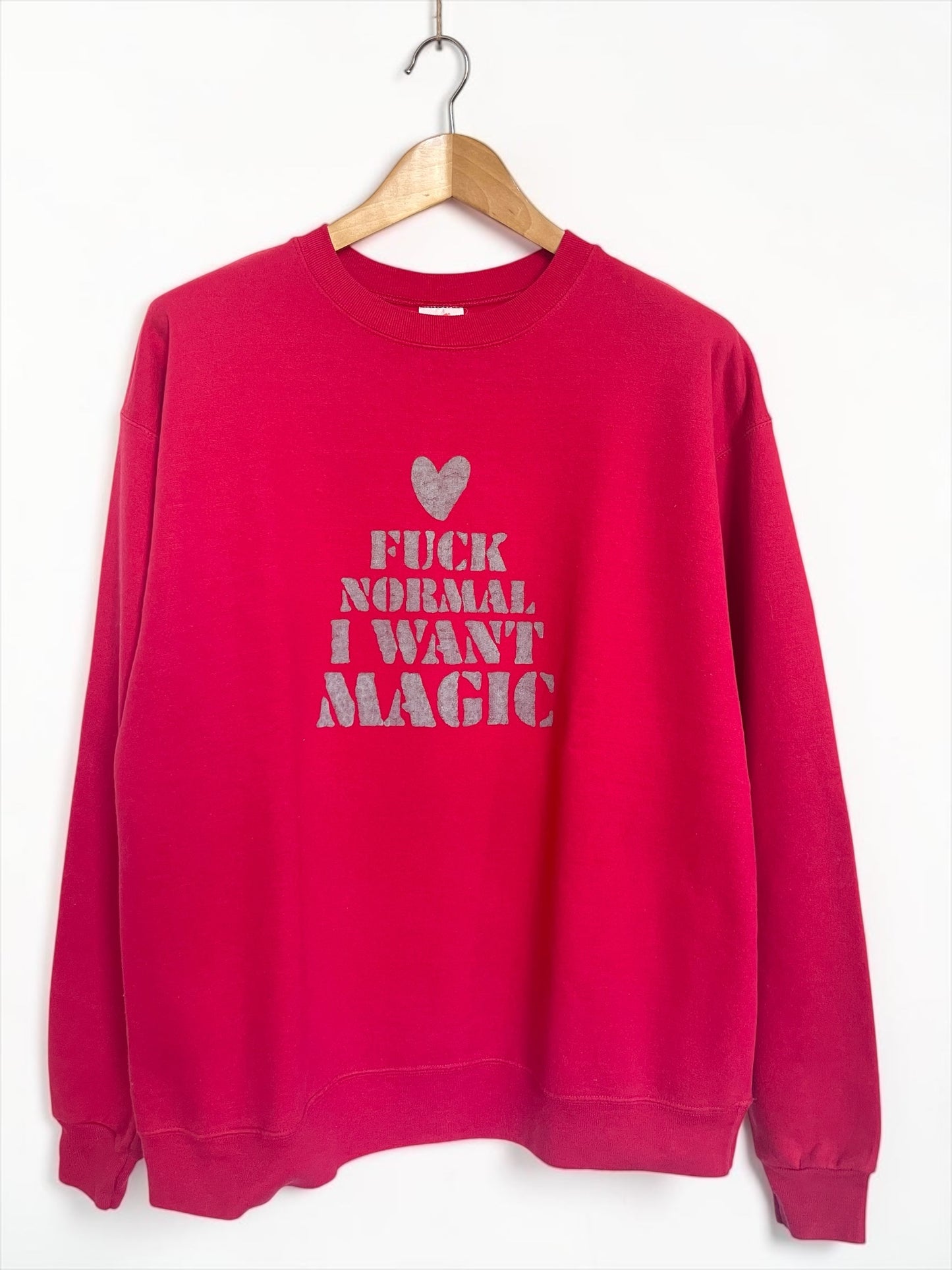 Sweat vintage L "I want magic"