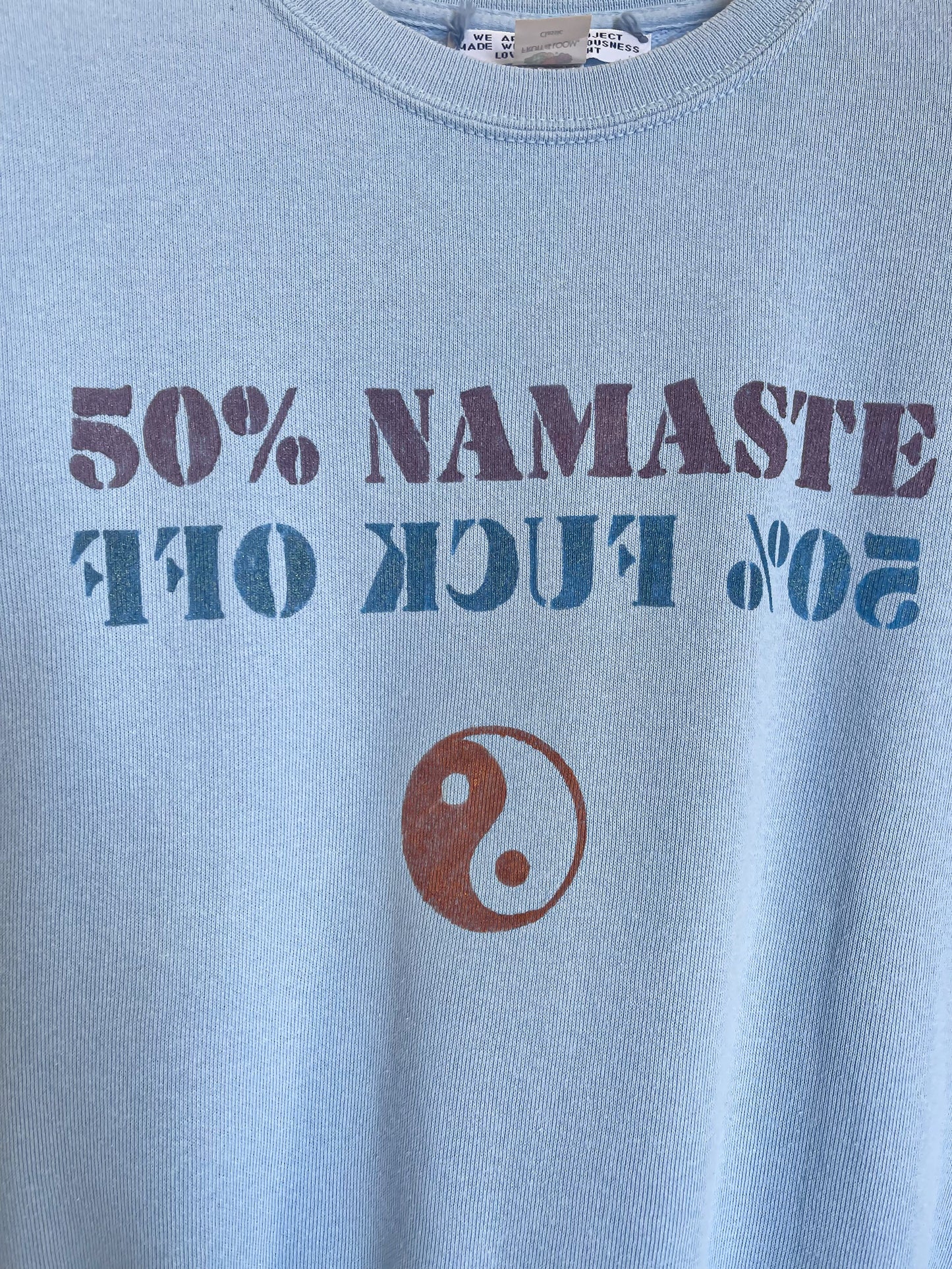 Sweat vintage M "50% Namaste"