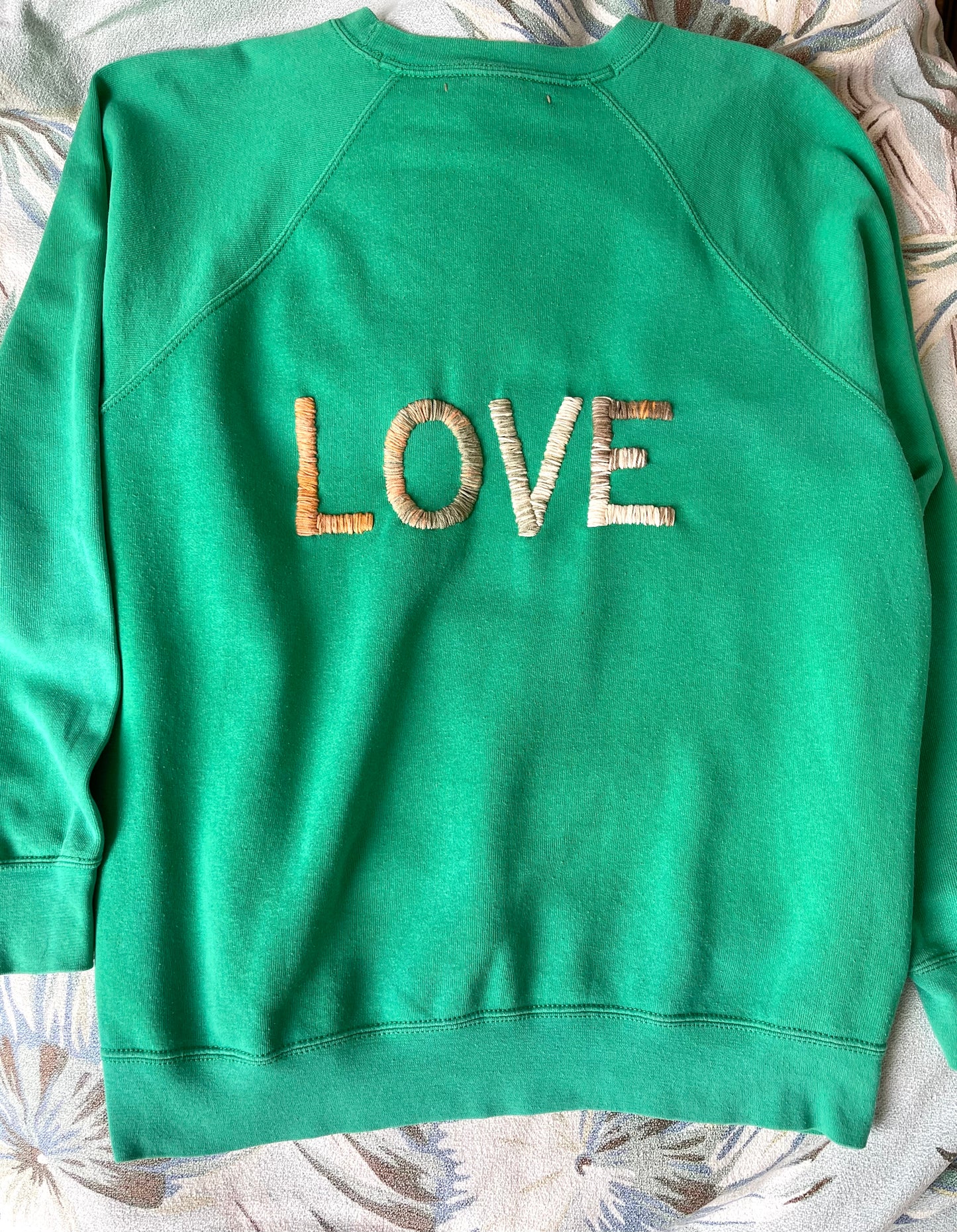 Sweat  Vintage Brodé BIG LOVE XL