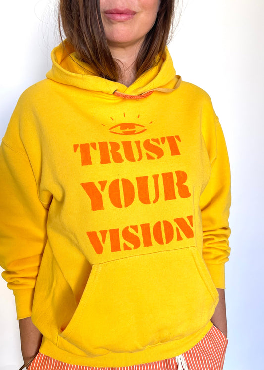 Hoodie vintage M "Trust your vision"
