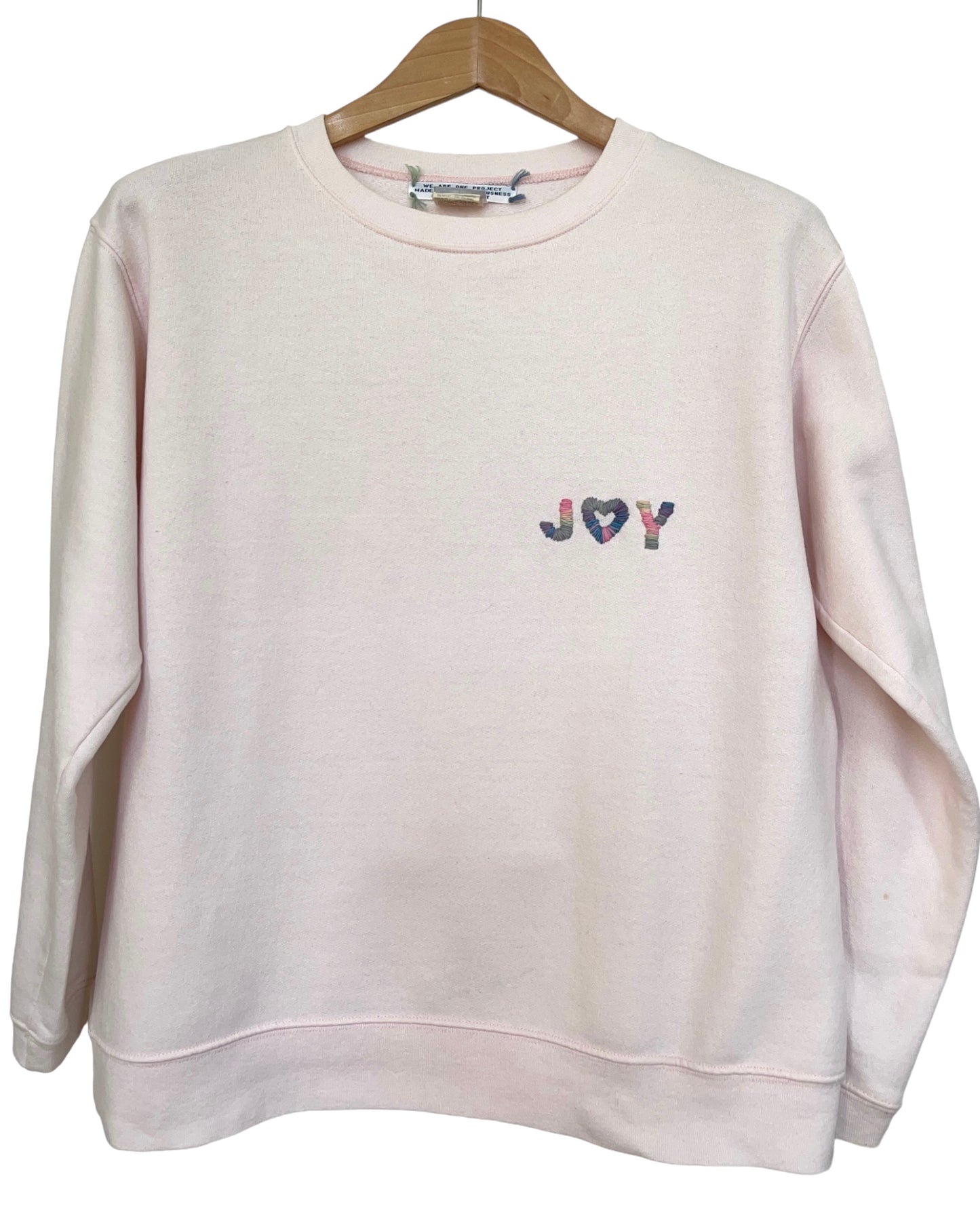 Sweat Vintage "Joy&Smile" recto verso  S