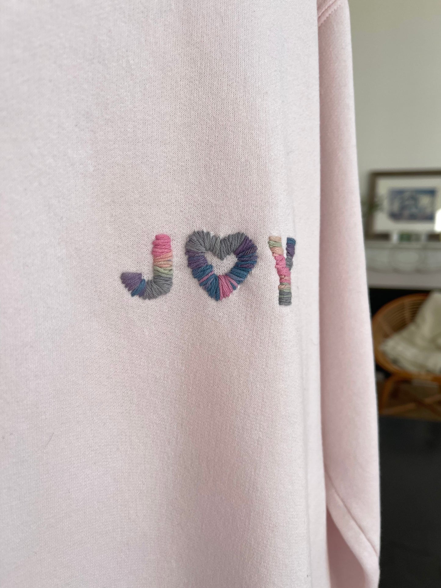 Sweat Vintage "Joy&Smile" recto verso  S