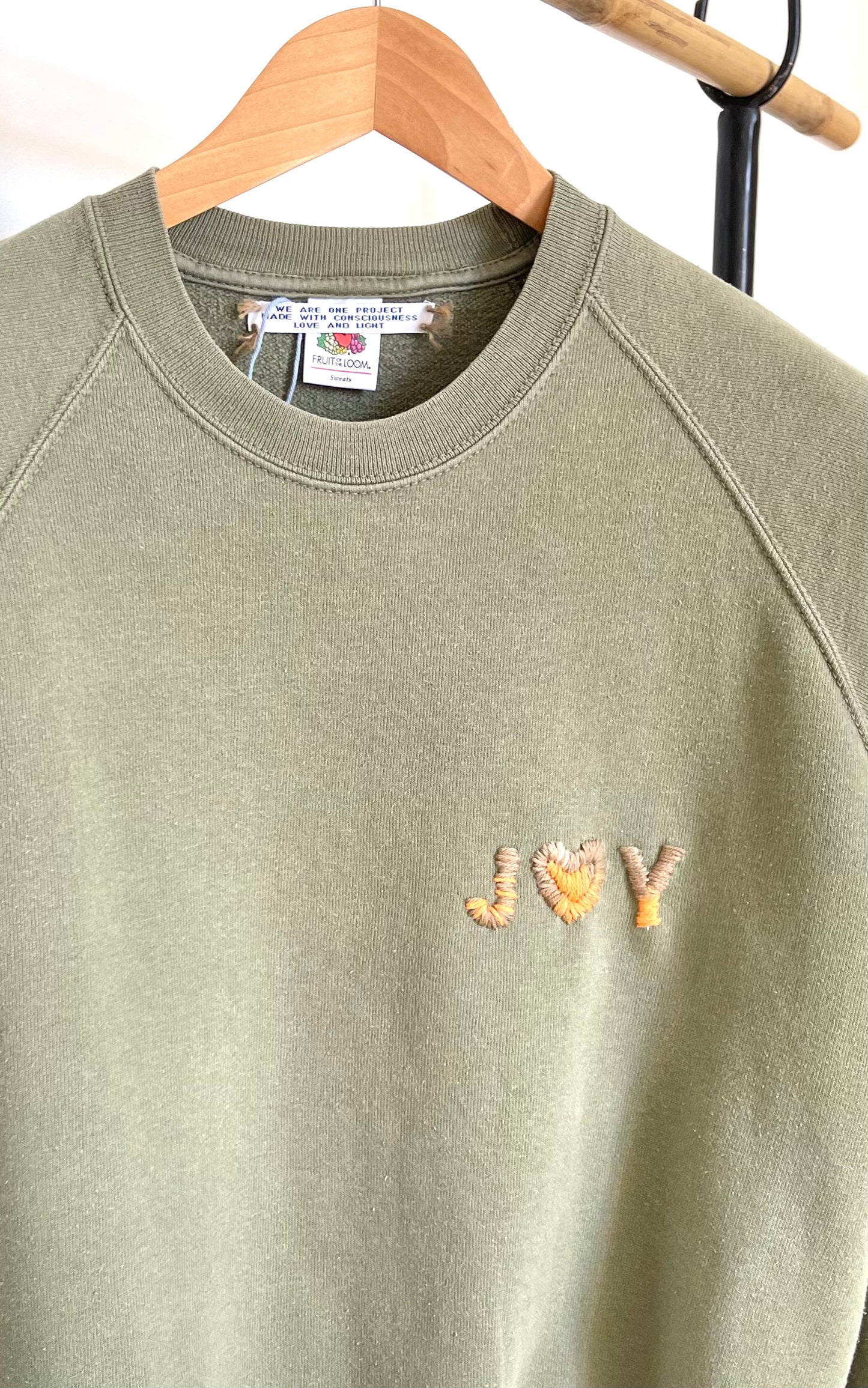 Sweat Vintage "Joy&Smile" recto verso M