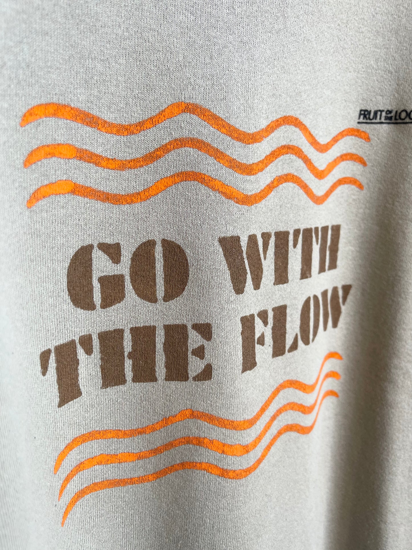 GO WITH THE FLOW sweat vintage XL