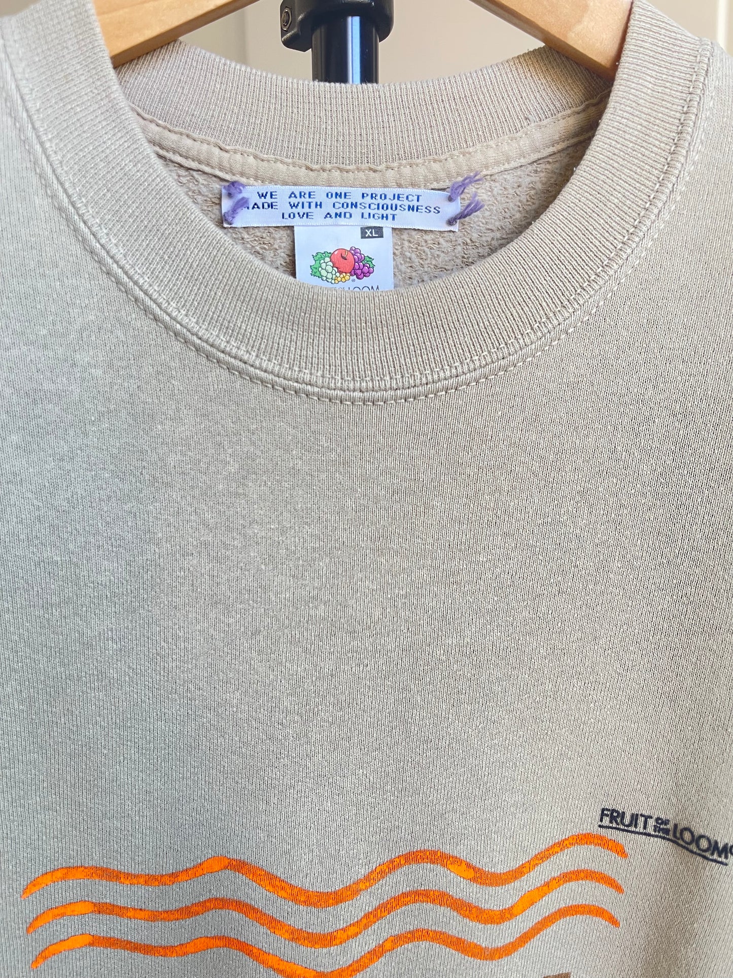 GO WITH THE FLOW sweat vintage XL