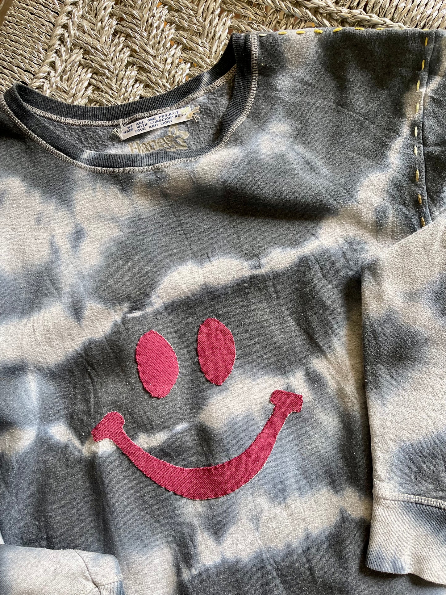 Sweat Vintage "Smile" tie dye M