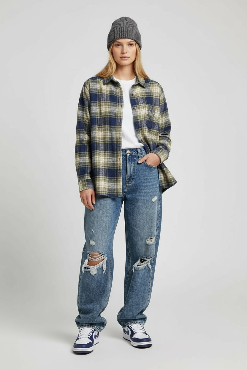 Chemise Flanelle Weareone brodée 🤍 L/XL