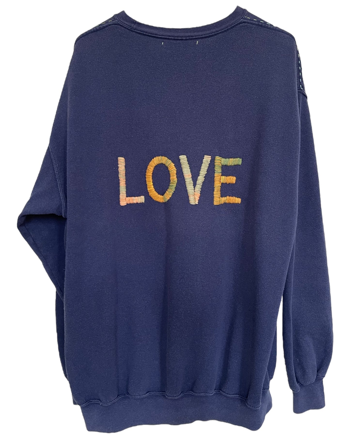 Sweat Oversize Vintage Brodé BIG LOVE XXL￼