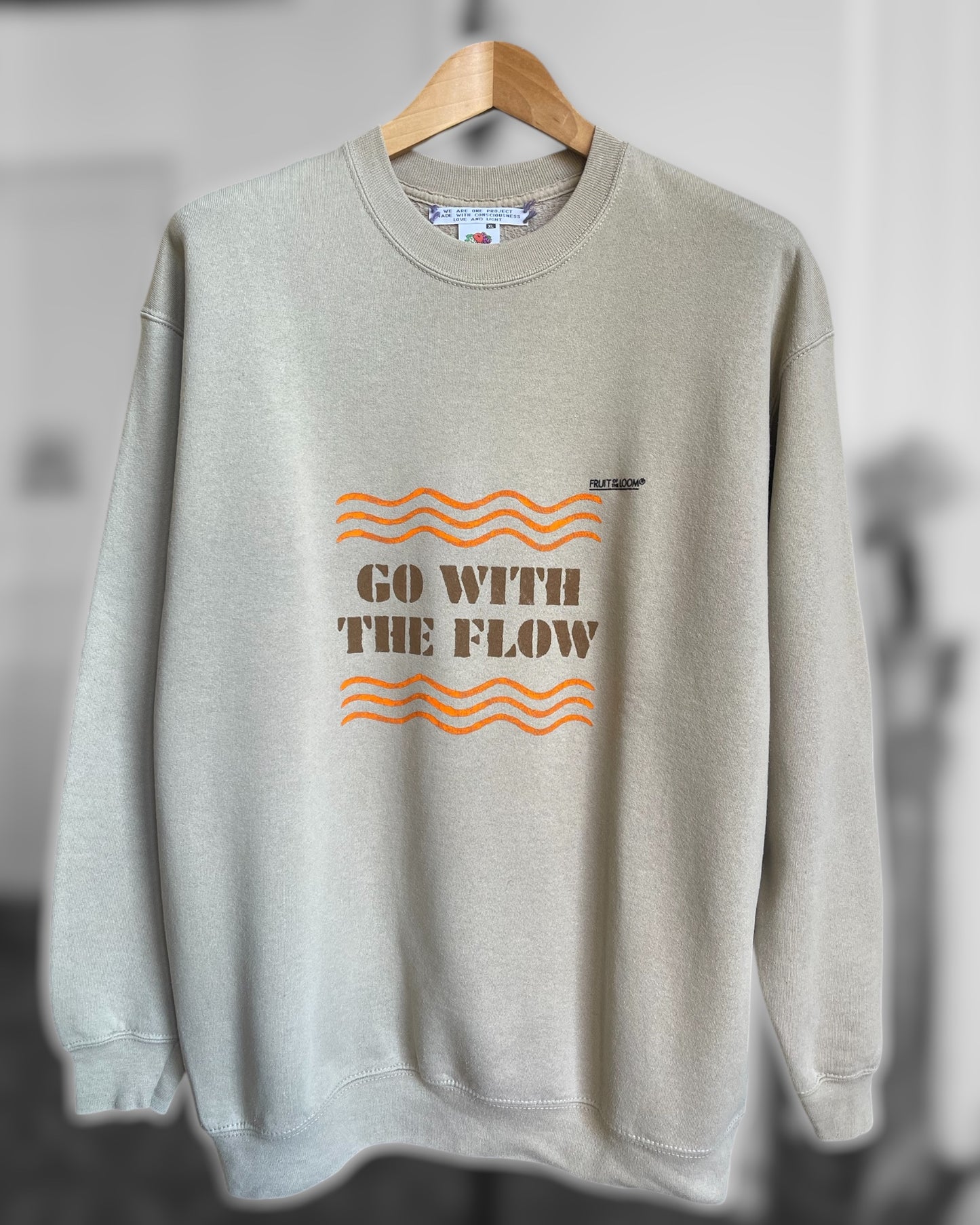 GO WITH THE FLOW sweat vintage XL