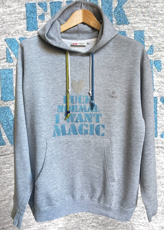 Hoodie vintage M "I want magic"