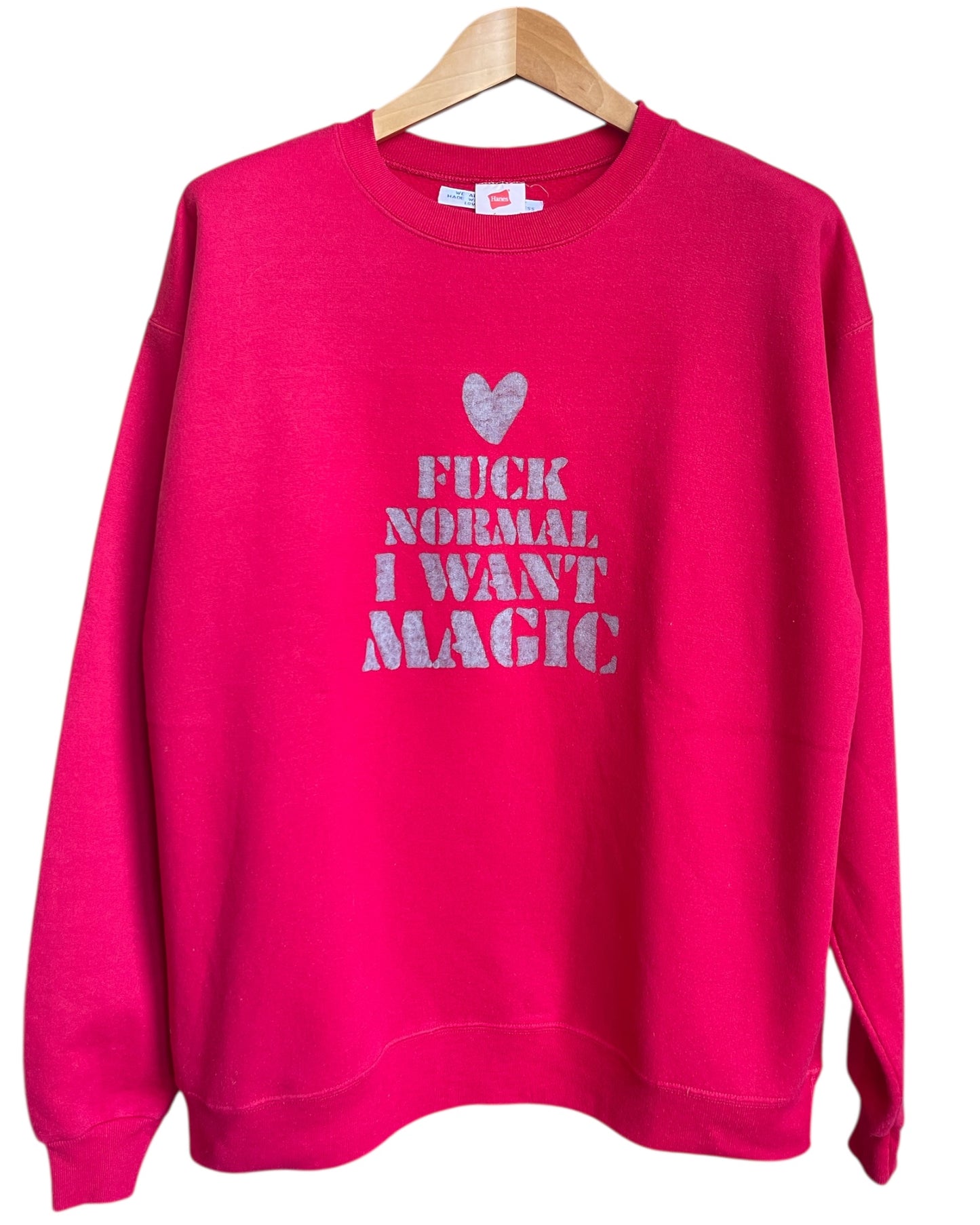 I WANT MAGIC  sweat vintage L