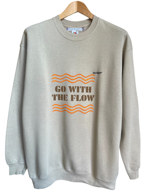 GO WITH THE FLOW sweat vintage XL