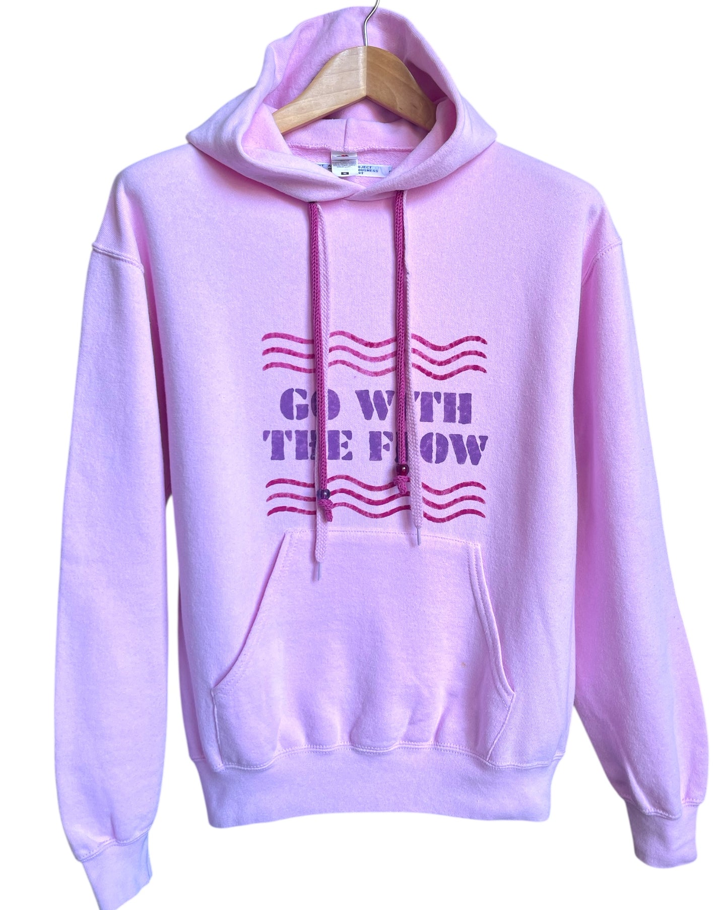 GO WITH THE FLOW  hoodie vintage M