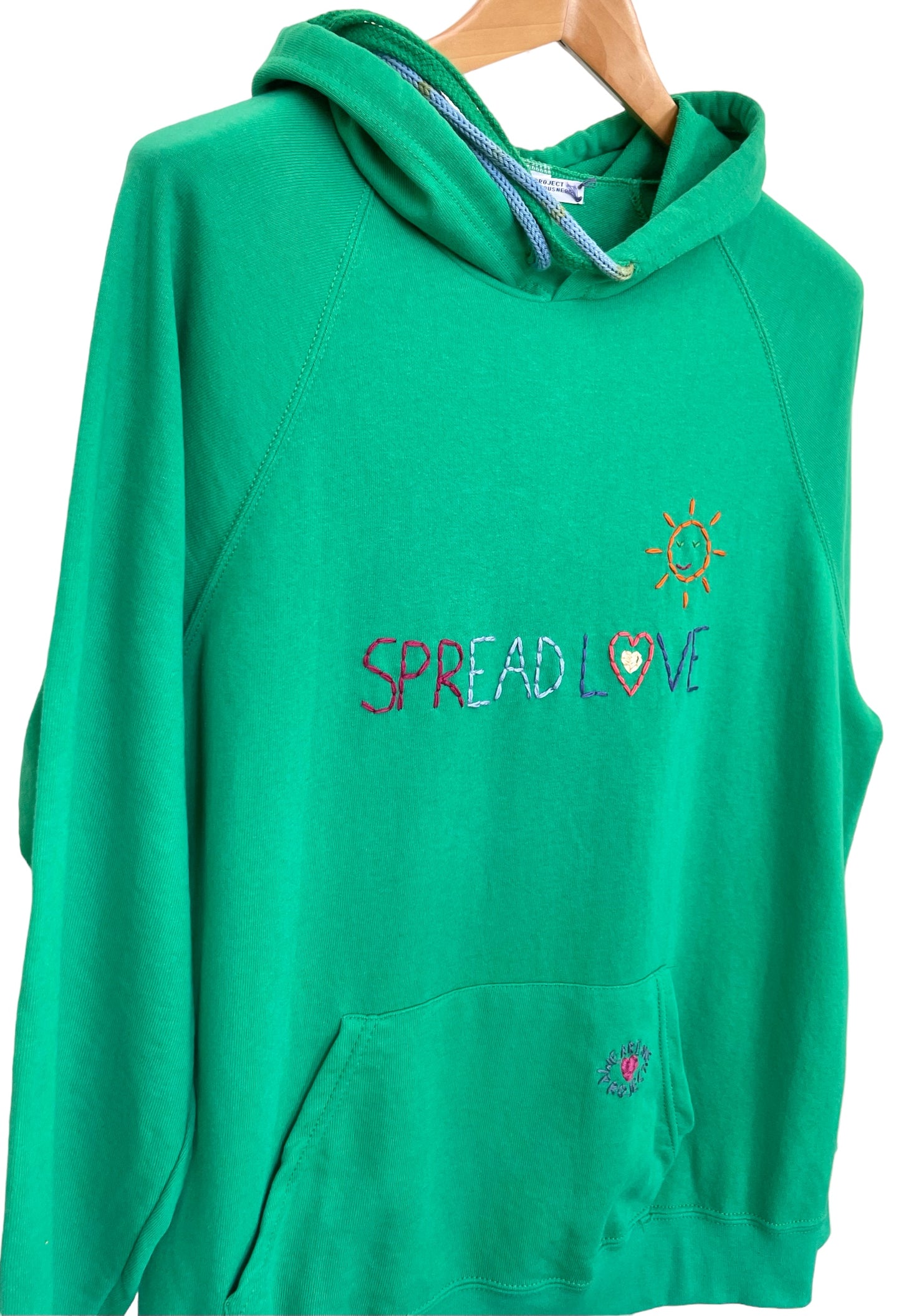 Hoodie Vintage Brodé Mantra "Spread Love" new L