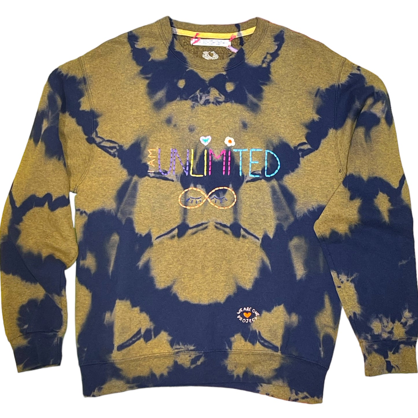 Sweat Vintage Brodé Mantra "I'mUnlimited"