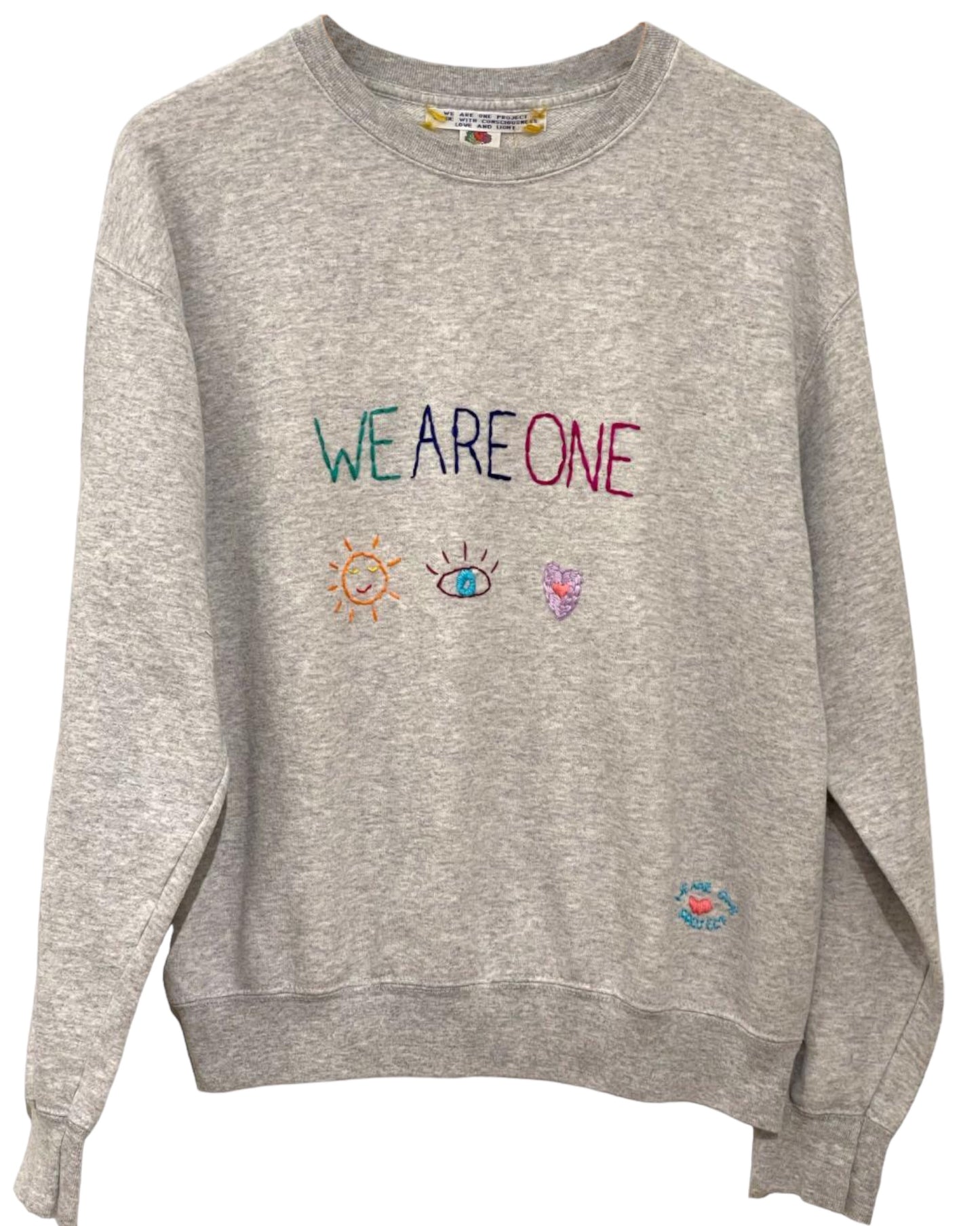 Sweat Vintage Brodé Mantra "WeAreOne" M