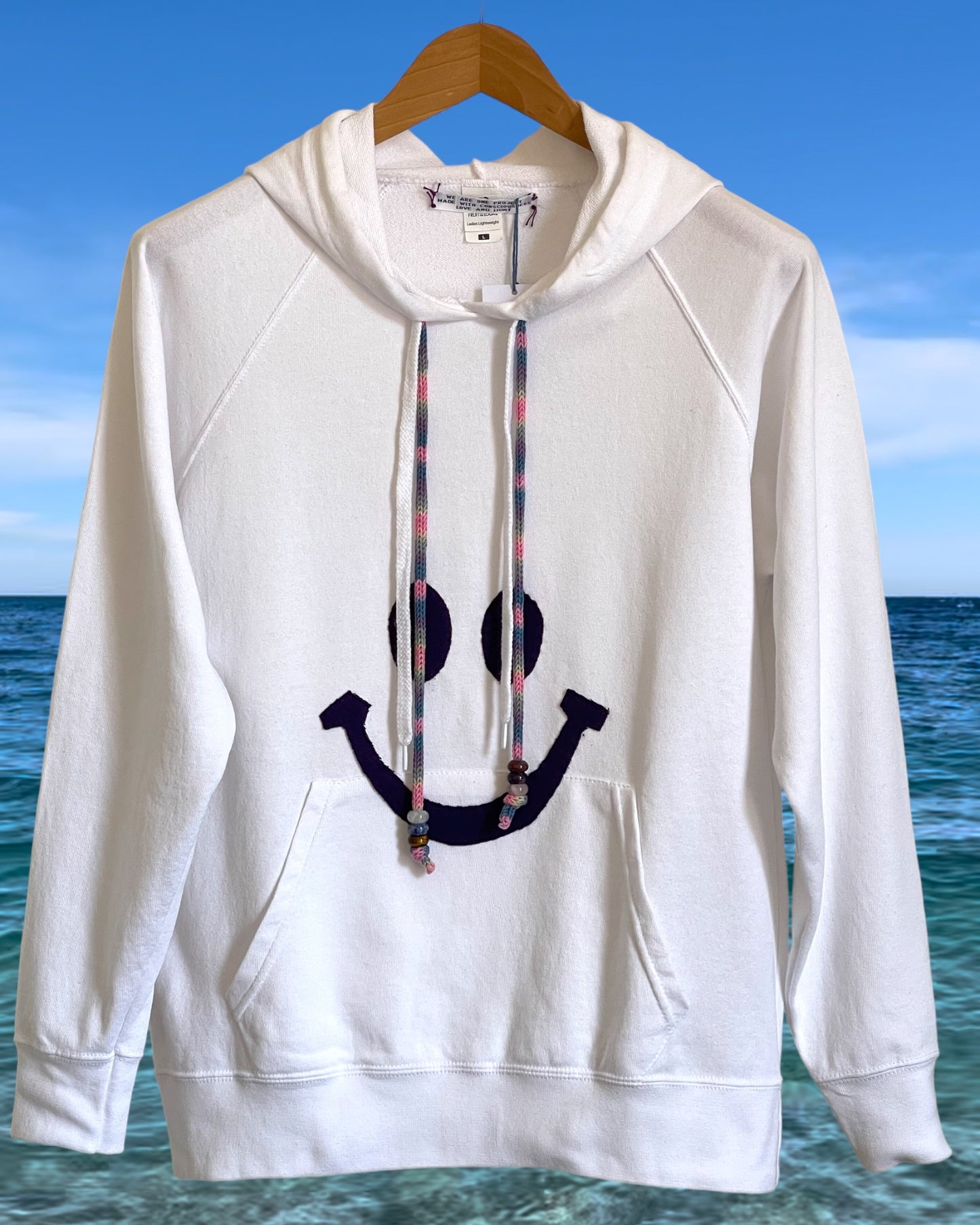 Hoodie Vintage "Shine&Smile" avec grigri M