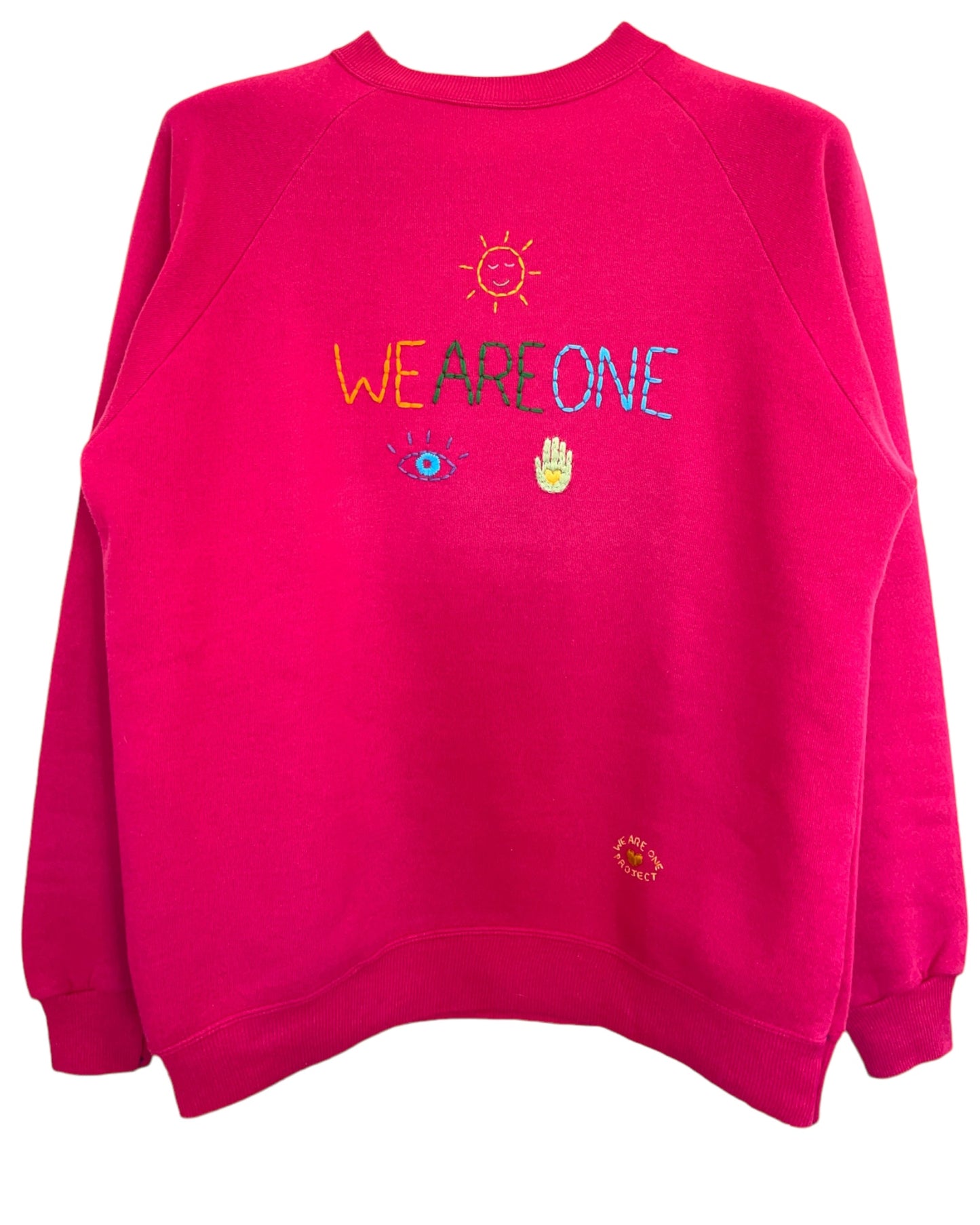 Sweat Vintage Brodé Mantra "WeAreOne" M