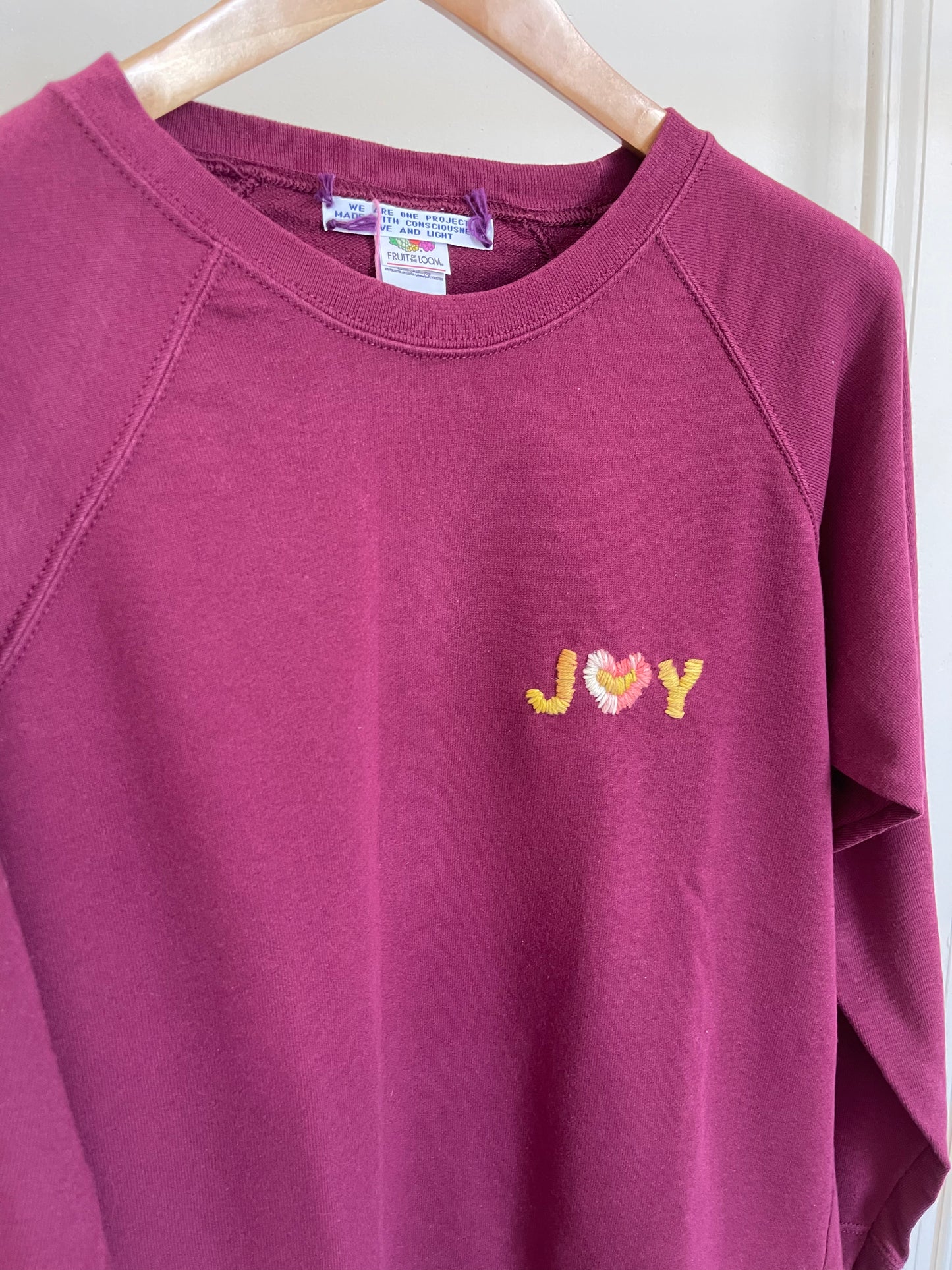 Sweat Vintage "Joy&Smile" recto verso M