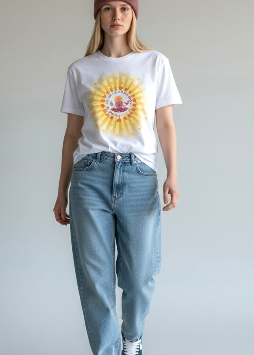 tee shirt blanc unisexe we are love