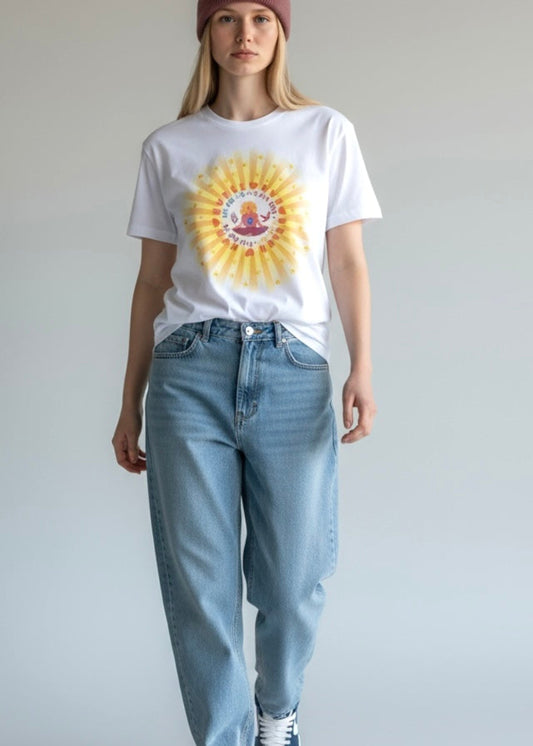 tee shirt blanc unisexe we are love
