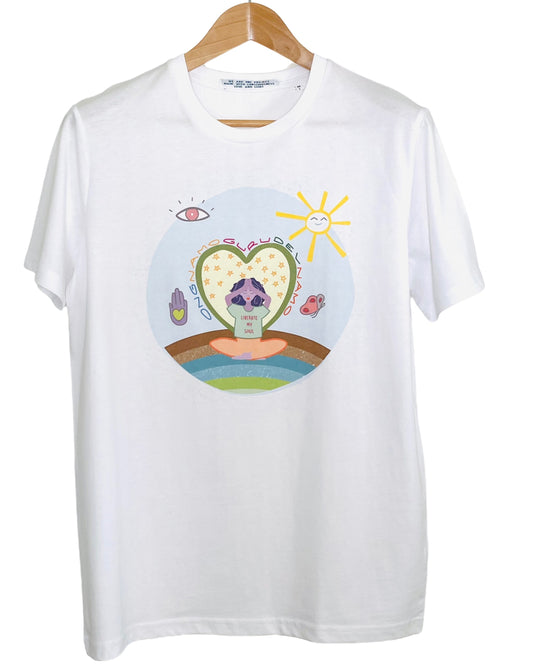 Tee Shirt Meditate "LiberateMySoul" coton bio